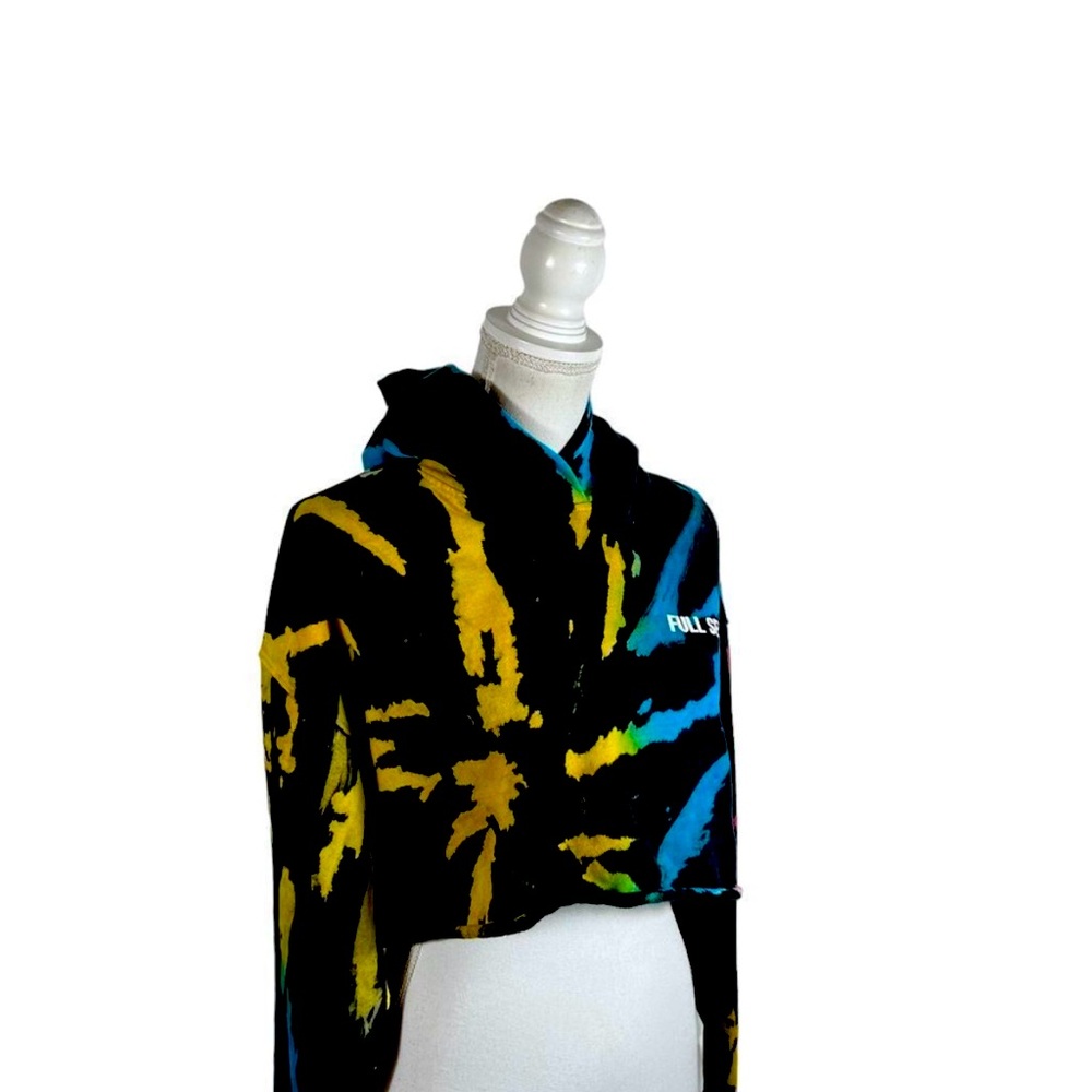 Full send crop top hoodie
